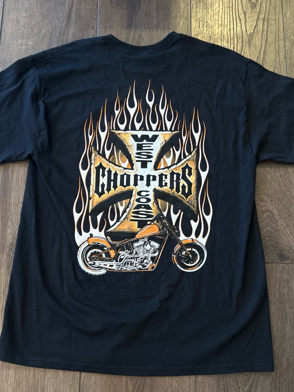 West Coast Choppers Black & Orange Short-Sleeve Graphic Tee